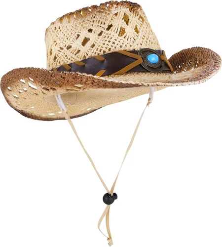 Vista 33 de Sombrero vaquero de paja con banda decorada, para disfraces de niños, de Simplicity