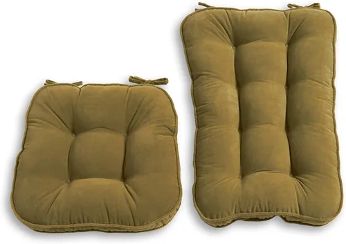 Vista 8 de South Pine Porch Hampton Jumbo - Juego de 2 cojines para sillas mecedoras, color borgoña