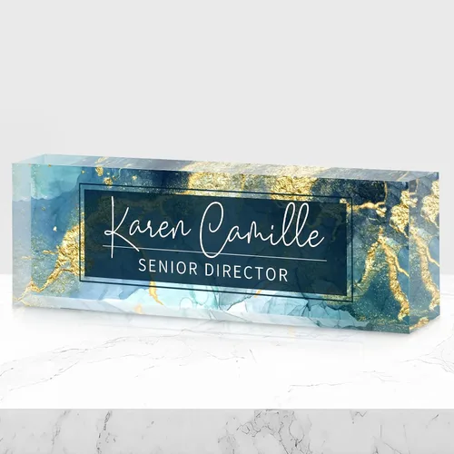 Vista 9 de Placa de nombre de oficina personalizada para escritorio, placa de nombre, regalos personalizados para compañeros de trabajo, jefe, profesor