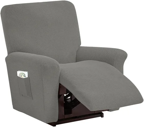 Vista 19 de vctops Fundas elásticas resistentes al agua, para sofá reclinable, suaves y lisas, con correa elástica antideslizante, protector de muebles