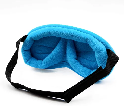 Vista 2 de Wild Essentials Infinity Fleece - Máscara para dormir de lujo, color azul