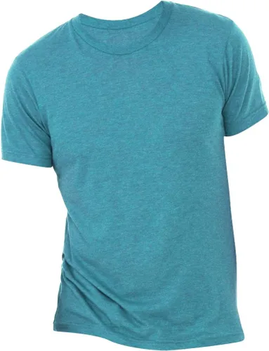 Vista 8 de BELLA+CANVAS Camiseta de cuello redondo para hombre Mezcla triple esmeralda