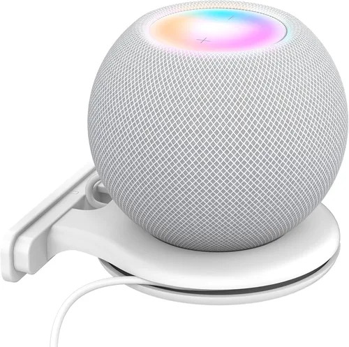 Vista 8 de AHASTYLE HomePod - Soporte de pared para mini soporte de ABS [Gestión de cables integrada] Soporte estable para HomePod Mini