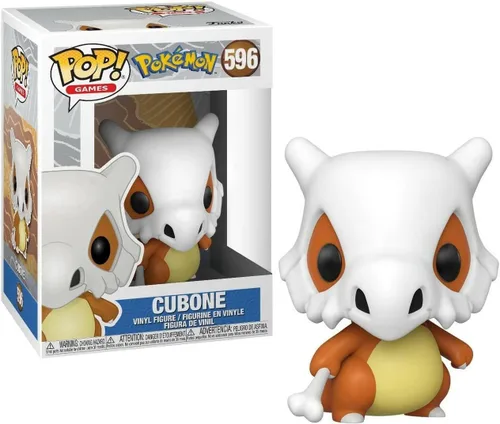 Vista 2 de Pokemon - Cubone Pop! Figura de vinilo (incluye funda protectora compatible con caja Pop Box), multicolor, 3.75 pulgadas