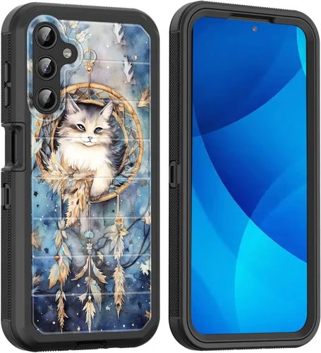 Vista 21 de Funda para Galaxy A15 5G, cuerpo completo, protección contra caídas, a prueba de polvo, resistente de 3 capas, militar, resistente, duradera