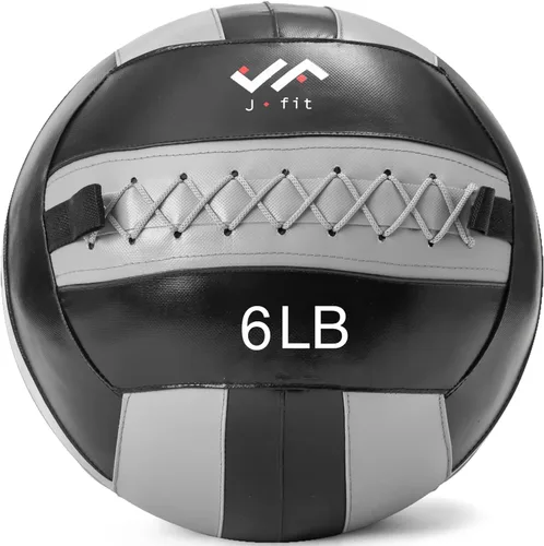 Vista 35 de JFit Wall Ball – Premium Soft Weighted Exercise Ball for Strength, Conditioning, Gym & Home Workouts, 4-30 LB