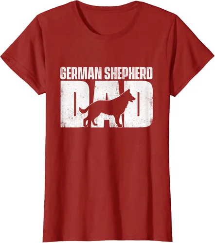 Vista 47 de Camiseta de pastor alemán para el día del padre del dueño de perros caninos, Negro