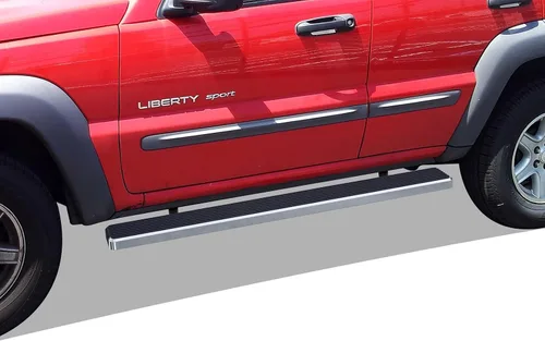 Vista 11 de APS Estribos de 6 pulgadas, color negro mate, compatibles con Jeep Liberty 2002-2007 de 4 puertas