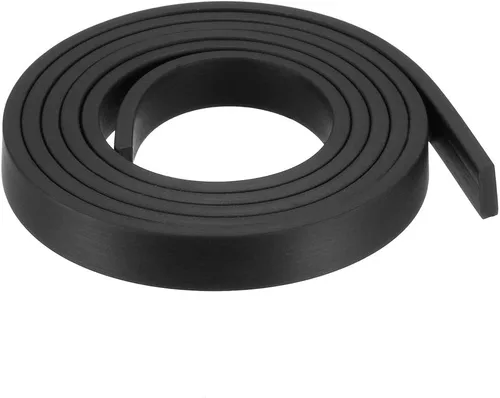 Vista 29 de uxcell Tira de sello de goma rectangular maciza, 0.197 in de ancho, 0.118 in de grosor, 3.3 ft de largo, color negro