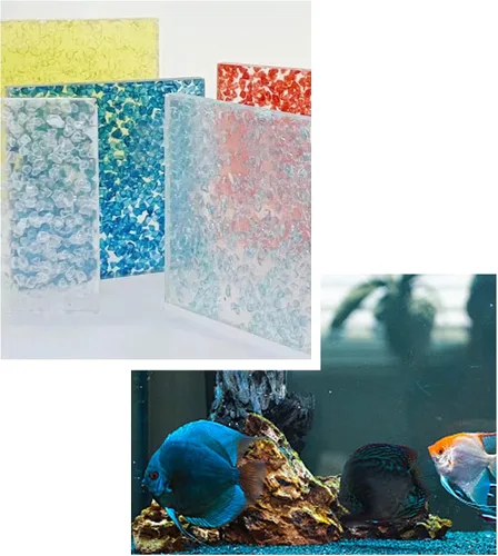 Vista 3 de Vidrio de fuego 3lb Blue Glass Rock