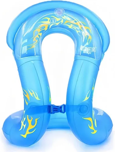 Vista 2 de Topsung Flotadores inflables para brazos de natación, anillos flotadores de tubo para niños y adultos