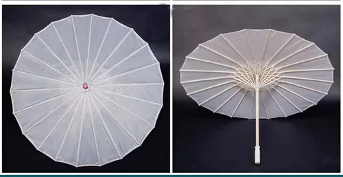 Vista 4 de Bestage Sombrilla de seda de bambú hecha a mano de 33 pulgadas con aceite de seda de bambú para arte chino japonés clásico sombrilla de baile