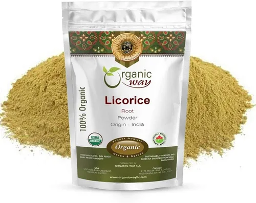 Vista 5 de Organic Way Polvo de raíz de regaliz - Té de hierbas - Origin India