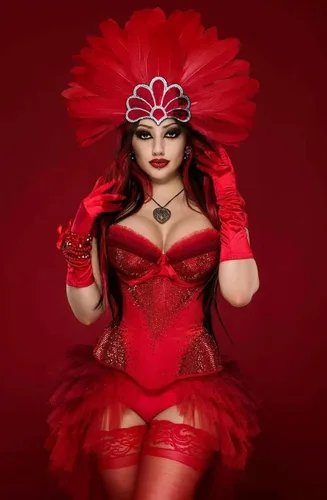 Vista 6 de HOMELEX Tocado de plumas negras para mujer, accesorios de carnaval caribeño