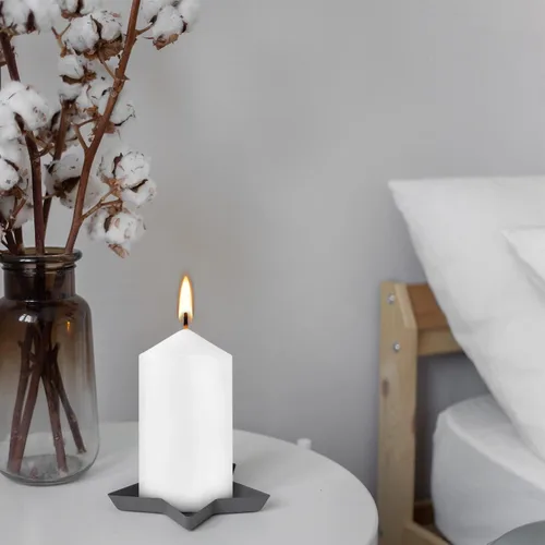 Vista 4 de Howemon 20 velas de pilar de cera de larga combustión a granel de 2 x 4 pulgadas, sin goteo, sin perfume, sin humo, para bodas, fiestas, spa