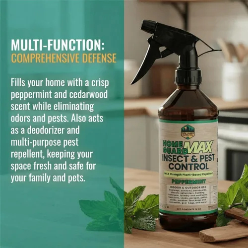 Vista 5 de Home Guard MAX - Aerosol para el control de insectos y plagas de menta, espray de aceite de menta natural para insectos, aerosol de araña a base