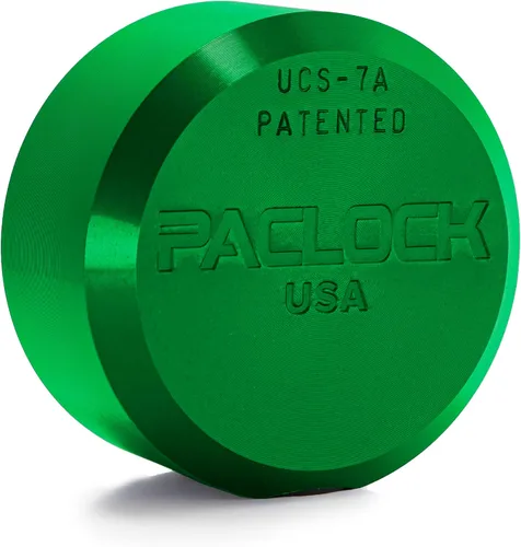 Vista 9 de PACLOCK's 7-Series Flat Back Puck w/Tapped Holes, High Security Rotating Disc, Manufacturer-Controlled Key Assigning, Exclusive Key Number, U-Pick!