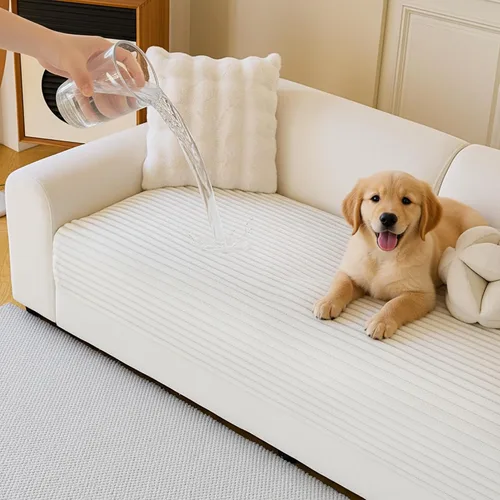 Vista 12 de MYSKY HOME Funda de sofá en forma de L, 100% impermeable para mascotas, fundas de sofá modular en forma de L, fundas de sofá antideslizantes