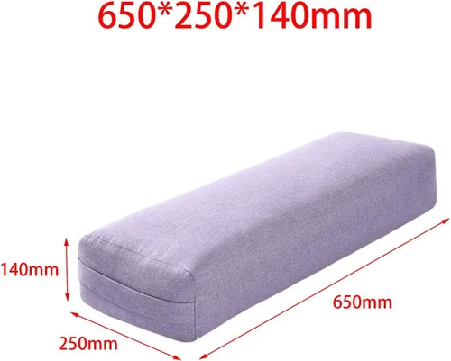 Vista 5 de Generic Cojín de apoyo prémium para yoga para mayor comodidad, almohada de meditación rectangular larga con asa de transporte
