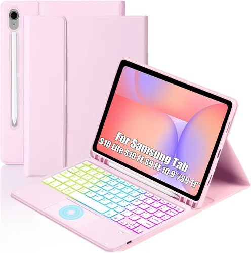 Vista 11 de MePadKey Funda con teclado táctil para Samsung Galaxy Tab S10 Lite/S10 FE