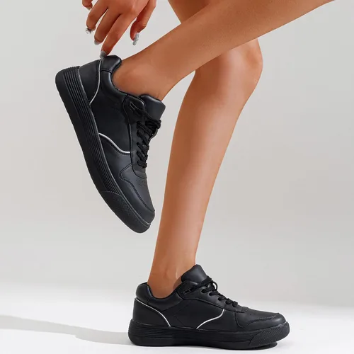 Vista 7 de Vepose 8001 - Tenis de moda para mujer, con cordones y soporte para el arco, zapatos de vestir para mujer