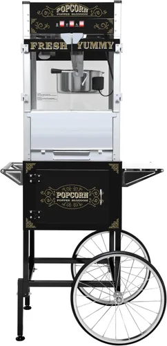 Vista 14 de Máquina comercial de palomitas de maíz con hervidor de 20 onzas, máquina de palomitas de maíz para encimera estilo teatro, acero inoxidable, control