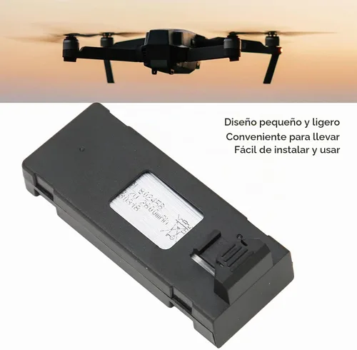 Vista 4 de SUNGOOYUE Batería de dron RC de 2600 mAh para E88 E88PRO E88MAX E525 E99 E99PRO P1 P5PRO K3 S1 P8, batería de repuesto UAV estable y duradera