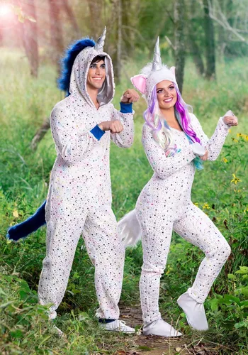 Vista 8 de Disfraz de unicornio mágico para mujer con capucha