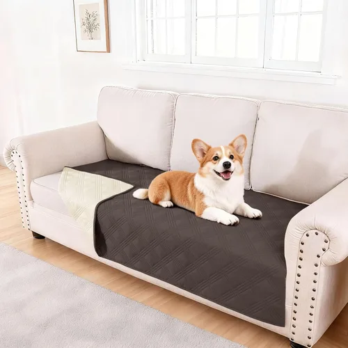 Vista 154 de hyha - Manta impermeable para cama de perro, mantas suaves para mascotas, funda impermeable para sofá para perros, fundas reversibles lavables