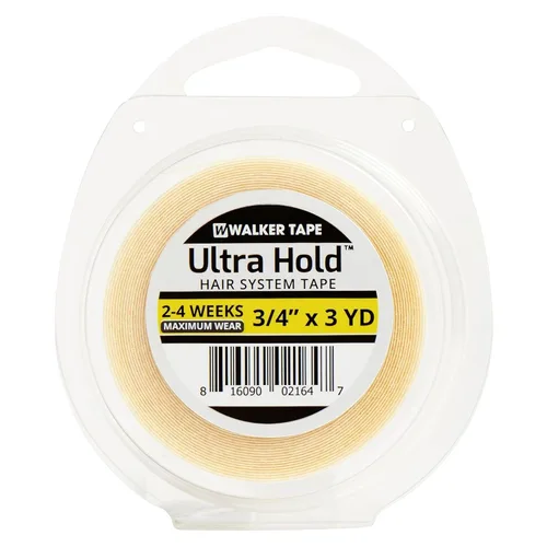 Vista 5 de Walker Tape Rollo de cinta Ultra Hold de 1/2 x 12 yardas para instalaciones de pelucas, sistemas de encaje, aplicaciones de tupé, preparación