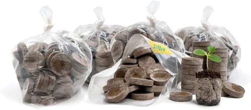Vista 12 de 100 unidades - Jiffy 36 mm de pellets de turba y tierra para semillas, tapones para inicio de semillas: iniciador de semillas para interiores