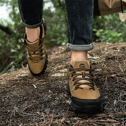 Vista 5 de Zapatos de viaje impermeables para hombre, fascitis plantar, sandalias de moda para verano y otoño, zapatos de senderismo para hombre, suela