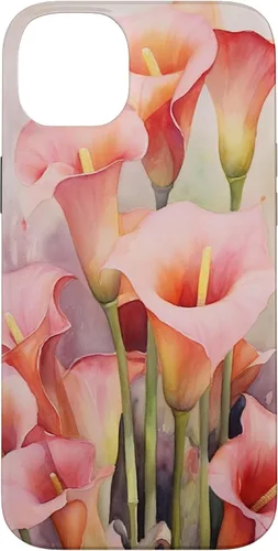 Vista 15 de Carcasa para iPhone 17 con diseño de flores de lirios de cala