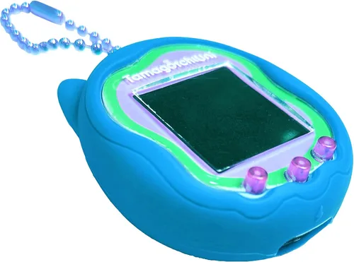 Vista 7 de Tamagotchi Uni Interactive Virtual Pet, protector de pantalla para Tamagotchi Uni Pet Band Accesorios (cubierta de silicona) (azul)