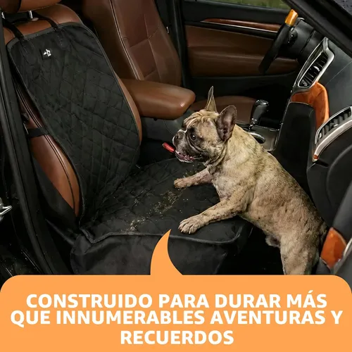 Vista 7 de Active Pets - Funda para asiento de coche para perros, protector impermeable para asiento delantero para SUV, camión y sedán, sistema de seguridad