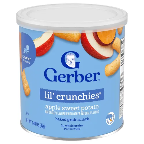 Vista 6 de Gerber Graduates Little Crunchies Aperitivos de maíz de grano entero, paquete variado, 1,48 onzas (Paquetes de 6)
