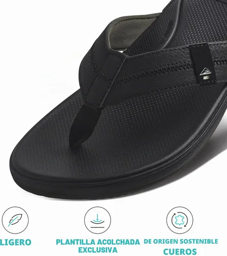 Vista 2 de REEF Sandalias Hombre Cushion Phantom 2.0 Negro