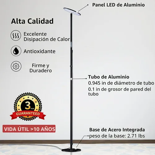 Vista 9 de chiphy Luces de crecimiento de 69 ", luz de planta de espectro completo
