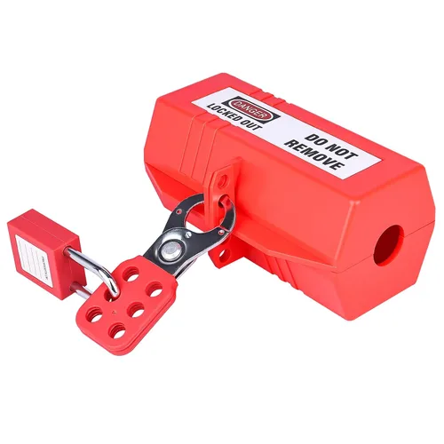 Vista 6 de RealPlus Bloqueo de enchufe para etiquetado de bloqueo, bloqueo de cable de alimentación de 110 a 220 voltios, dispositivo de bloqueo de enchufe