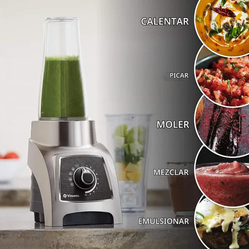 Vista 4 de Licuadora personal Vitamix S-Series S55, acabado de acero inoxidable cepillado
