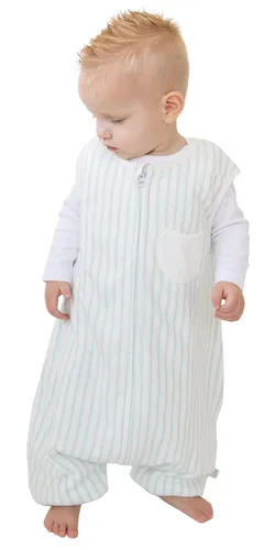 Vista 21 de Dreamsuit Saco de Dormir para Niños Pequeños con Pies – Saco de Dormir Caminante con Piernas, Rayón hecho de Bambú, Verano 0.8 TOG, Cremallera de 2