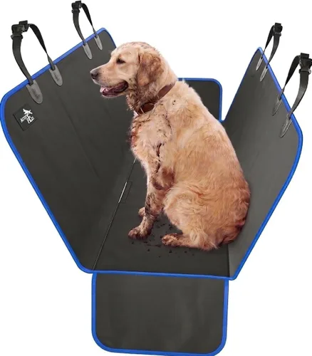 Vista 9 de Active Pets Funda Impermeable Tipo Hamaca Estándar para Asiento de Automóvil, Se Adapta a Sedanes, Hatchbacks, Crossovers, Cupés, Vehículos Naranja