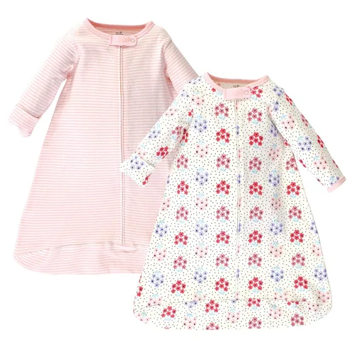 Vista 11 de Touched by Nature Saco de dormir unisex de algodón orgánico de manga larga para bebé, manta, mariposas brillantes, 0-3 meses Bright Butterflies