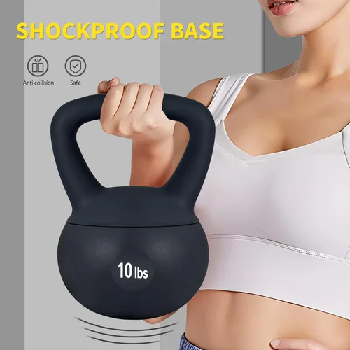 Vista 8 de DlandHome Pesas rusas para entrenamiento de fuerza, ideal para entrenamiento de cuerpo completo y entrenamiento de fuerza, mango de fácil agarre