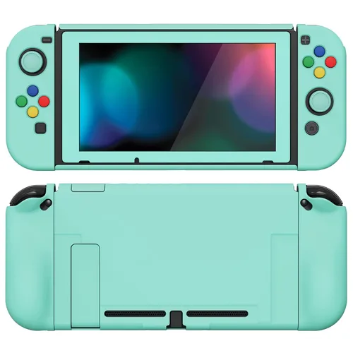 Vista 126 de PlayVital AlterGrips Ergonomic Grips Cover for Nintendo Switch, [2 Design] Interchangeable Comfort Dockable Protective Case with Screen Protector &