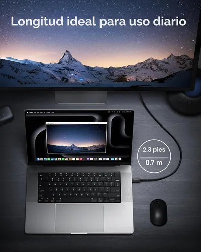 Vista 5 de Anker Cable Thunderbolt 4 USB C a USB C (240 W, 2.3 pies)