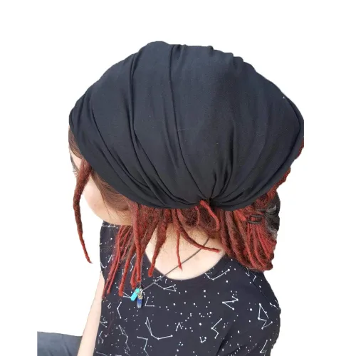 Vista 4 de Tubo de rastas unisex de algodón Spandex 4 embalado, Juego largo, 3 paquetes, Talla única