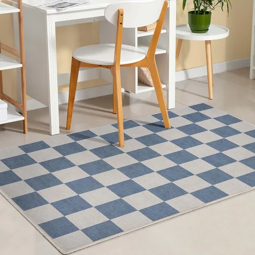 Vista 25 de Well Woven Apollo Flatwoven Modern Squares Alfombra multicolor de 3 pies 3 pulgadas x 5 pies para niños
