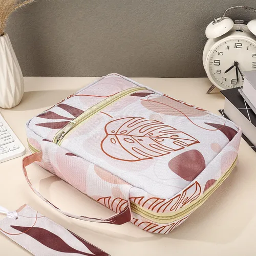 Vista 2 de Laumoi Funda para la Biblia para mujer, funda de Biblia floral de 10 pulgadas, bolsa protectora portátil para suministros de estudio bíblico, Varios