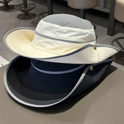 Vista 3 de Women's UPF50+ Sun Hat Quick Dry Breathable Fishing Cap with 9cm Wide Brim Beige